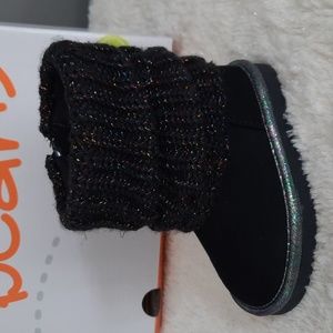 Jumping Beans black zip-up boots